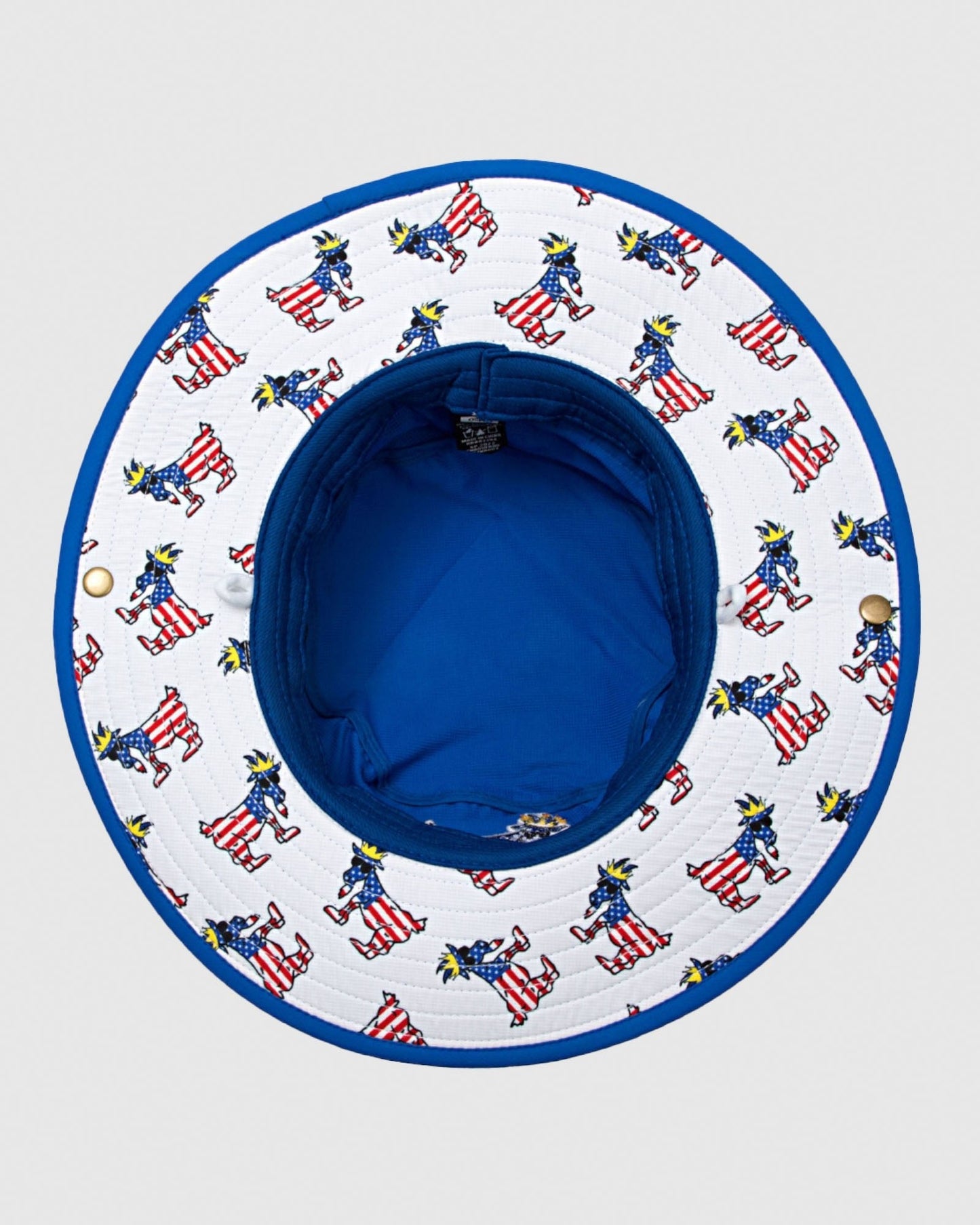 Bottom of royal Freedom Bucket Hat#color_royal