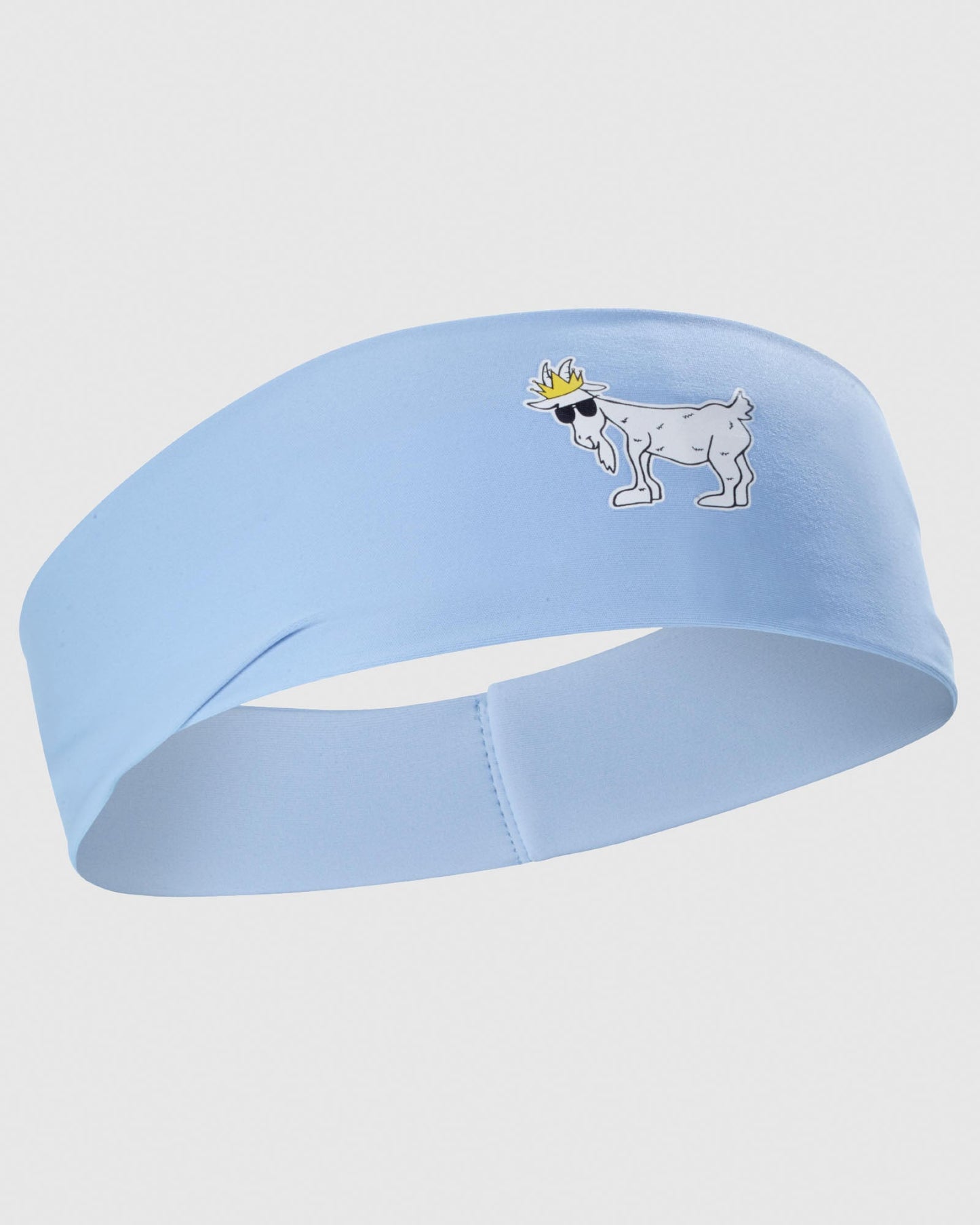 Carolina blue headband with white goat#color_carolina-blue