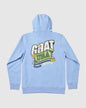 Carolina blue sweatshirt with cash money goat design