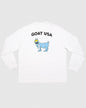 (Back)White long sleeve with big goat graphic#color_white