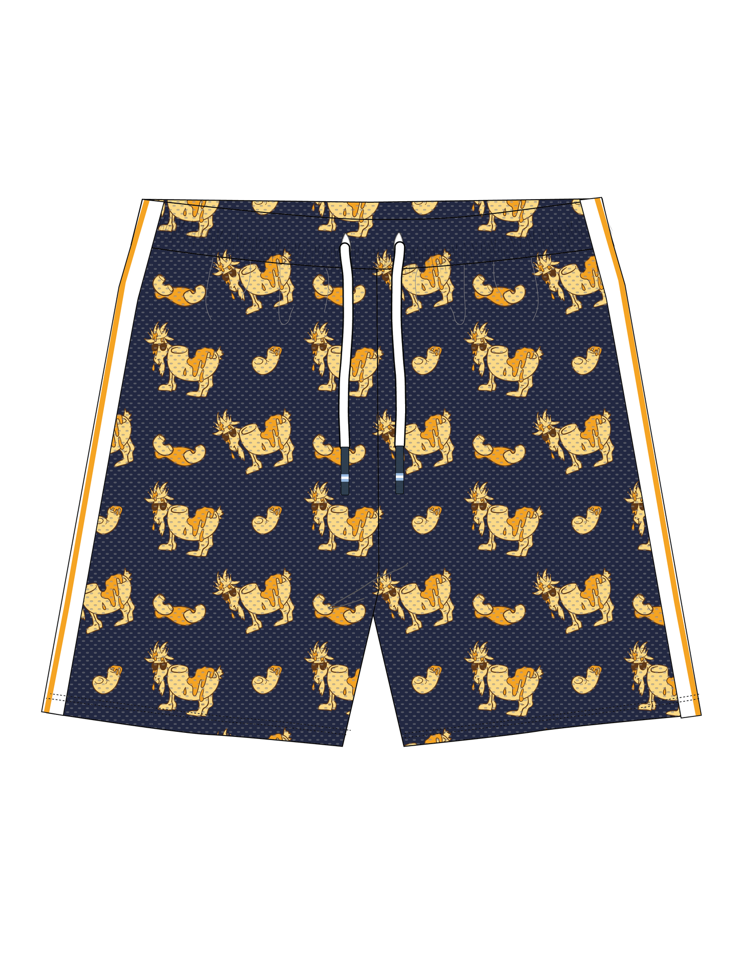 Boys' Mac & Cheese AOP Mesh Shorts