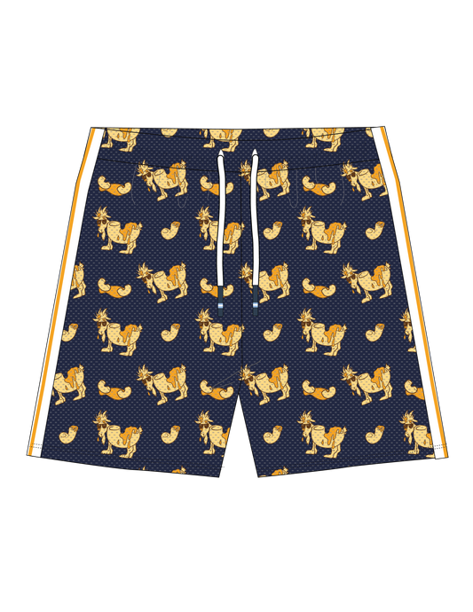 Toddler Mac & Cheese AOP Mesh Shorts