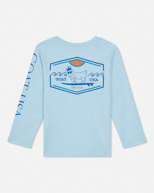 Light blue long-sleeve shirt with a graphic design on the back against a white background#color_delicate-blue