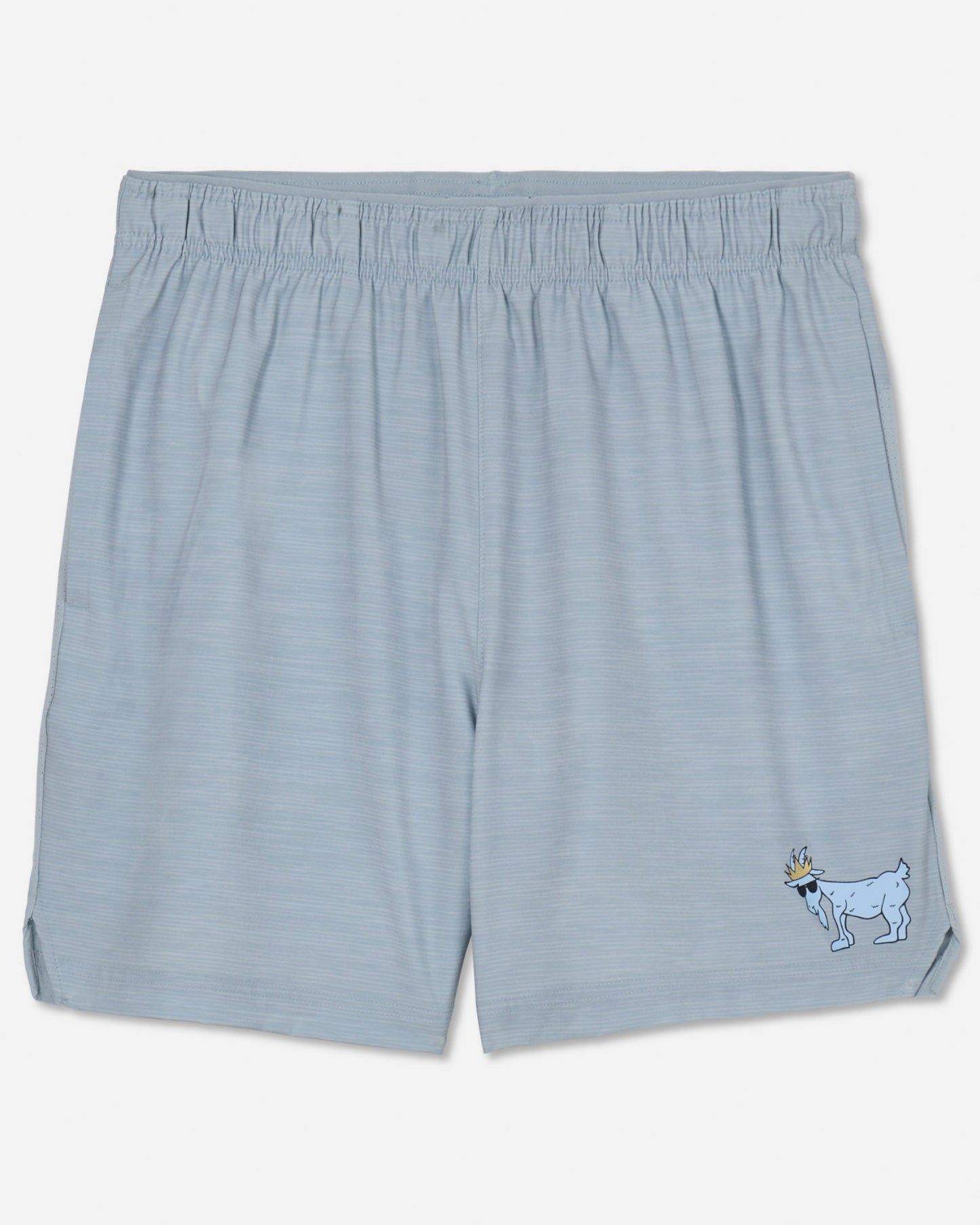 Front of men's gray athletic shorts#color_gray