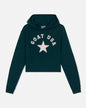 Girls' Star Cropped Hooded Sweatshirt