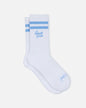 Laid out pair of socks with light blue stripes#stripe-color_carolina-blue