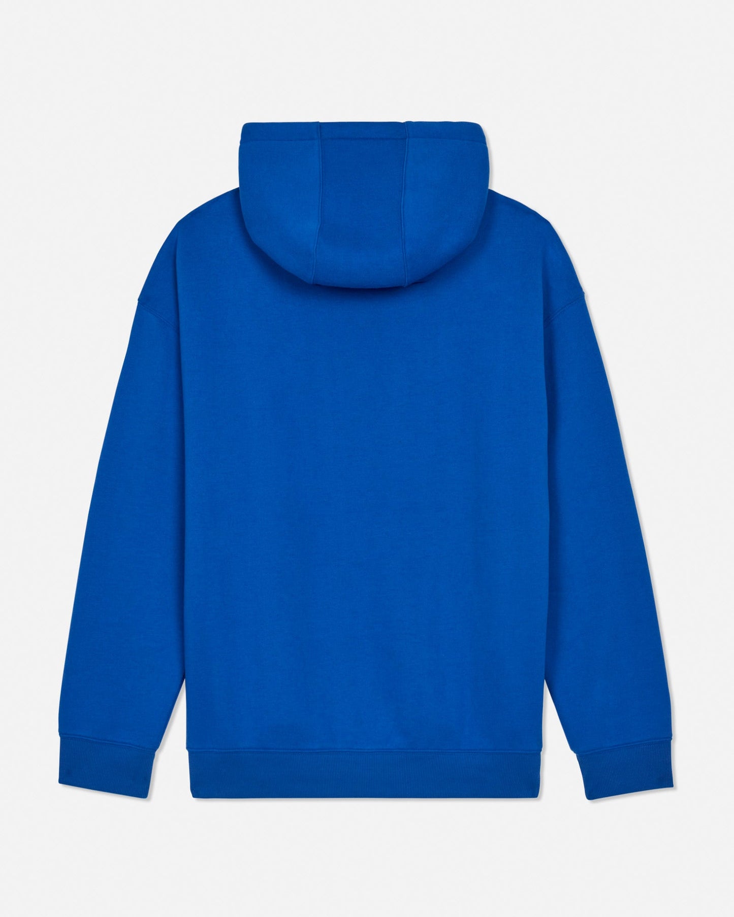 Back of royal hoodie