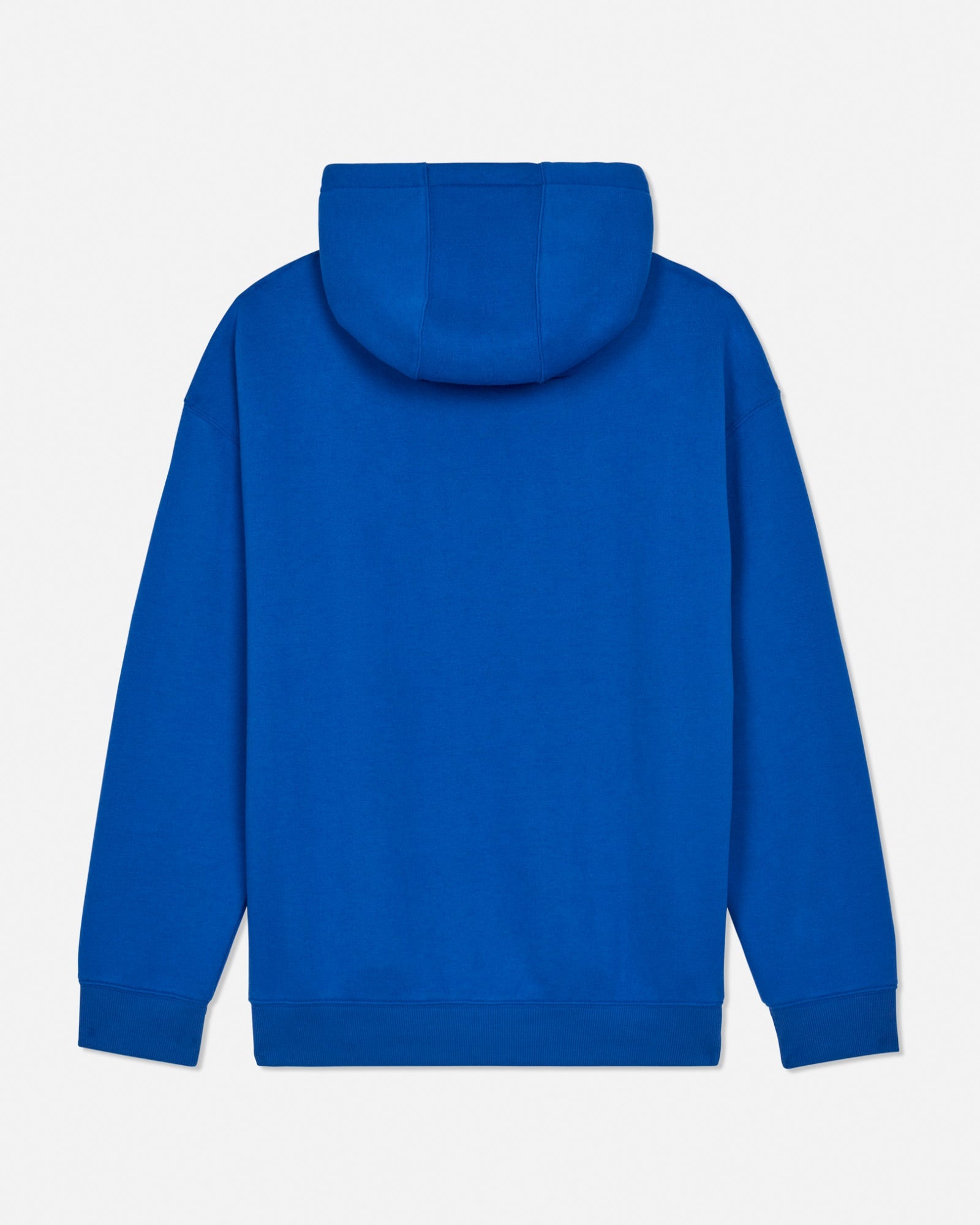 Back of royal hoodie