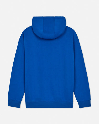 Back of royal hoodie