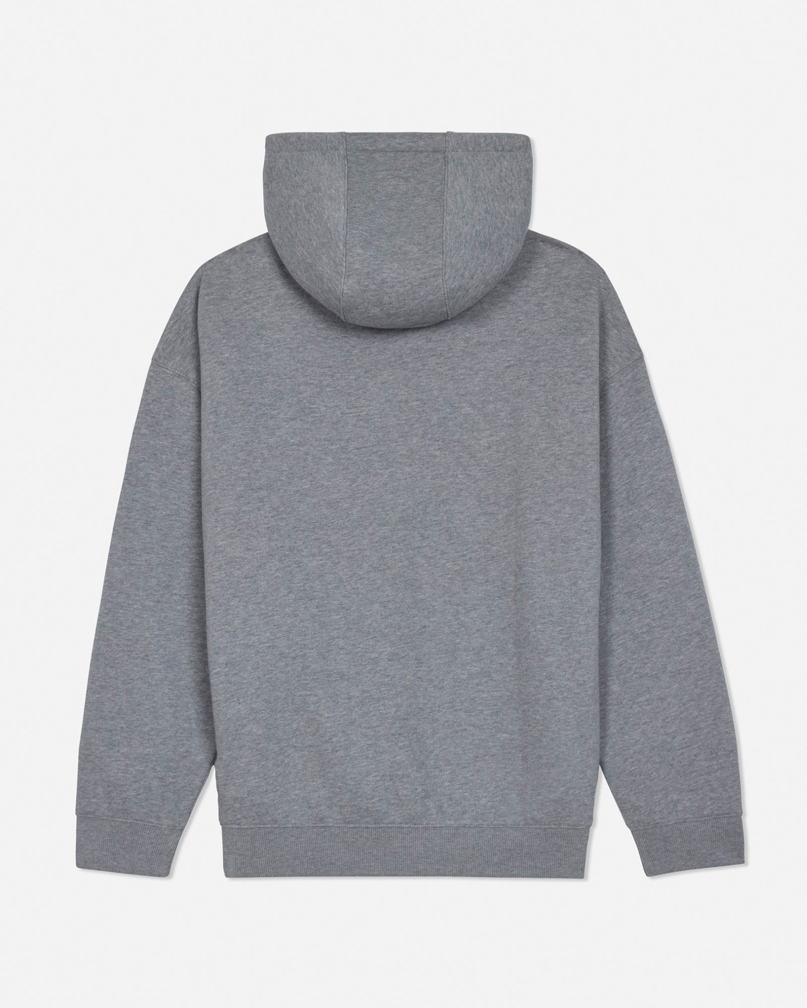 Back of gray hoodie