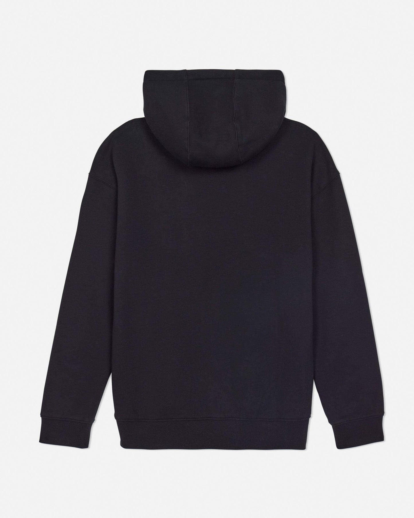 Back of black hoodie