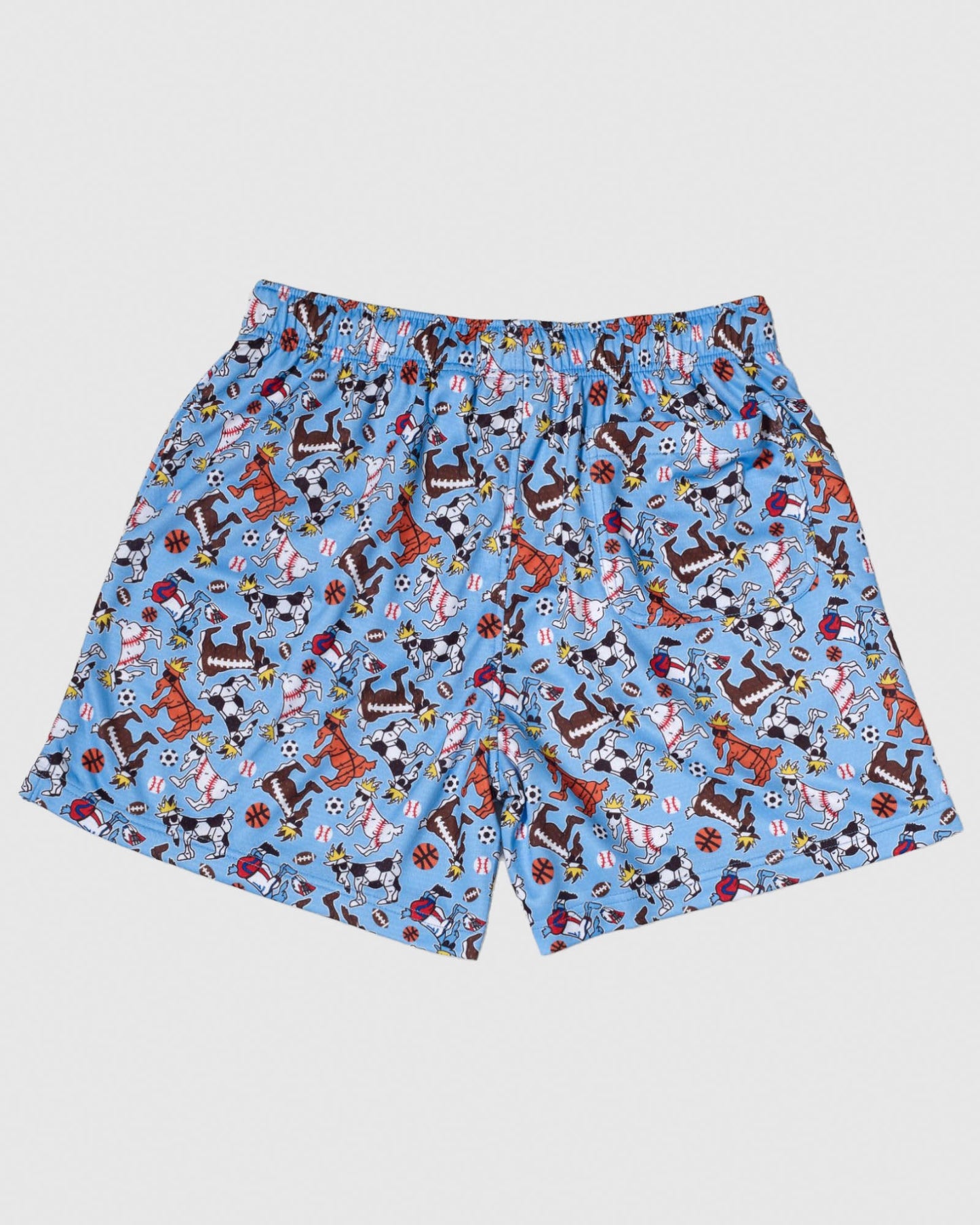 Back of sport all over print mesh shorts