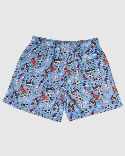 Back of sport all over print mesh shorts