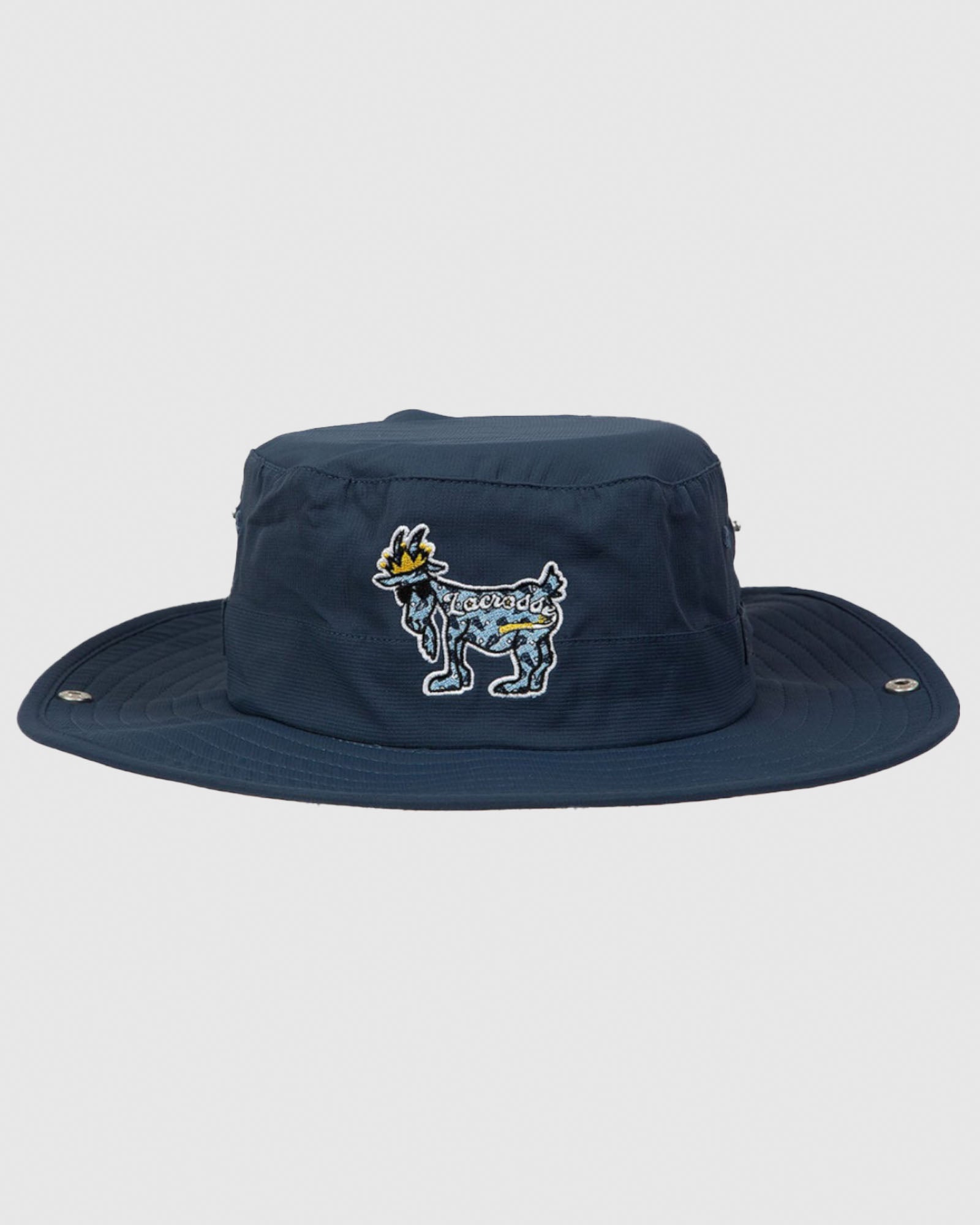 Front of navy Lacrosse Bucket Hat