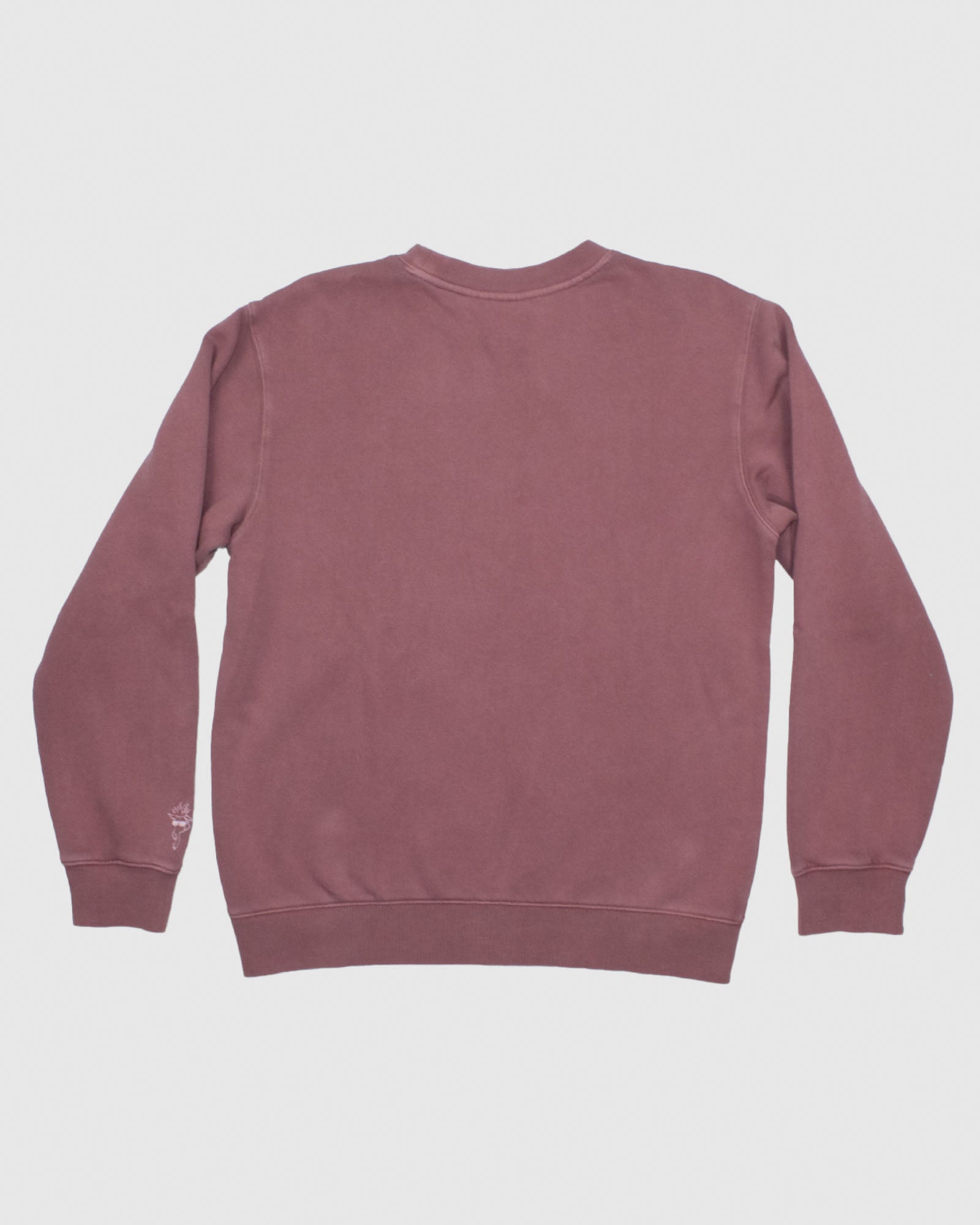 Back of crimson Linden Crewneck Sweatshirt#color_crimson