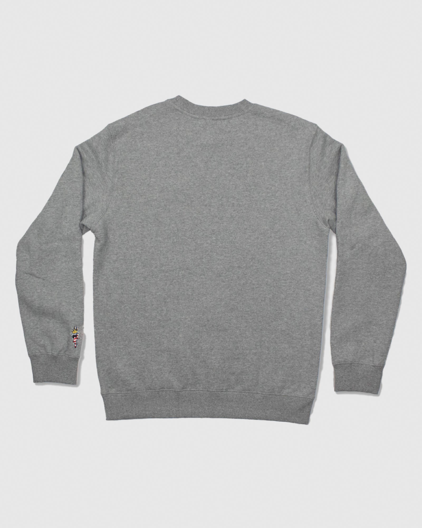 Back of gray OG North Tyson Crewneck Sweatshirt#color_gray