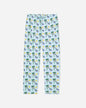 Front of ice blue Lazy Chillin' pajama pants