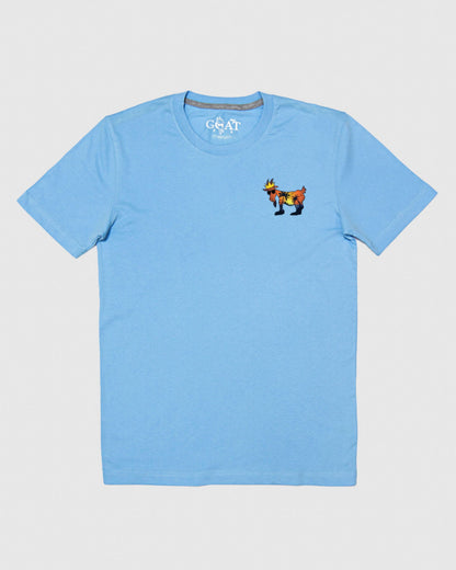 Front of carolina blue Palm Tree T-Shirt#color_carolina-blue