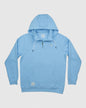 Front of carolina blue OG 1/4 Zip Hooded Sweatshirt#color_carolina-blue