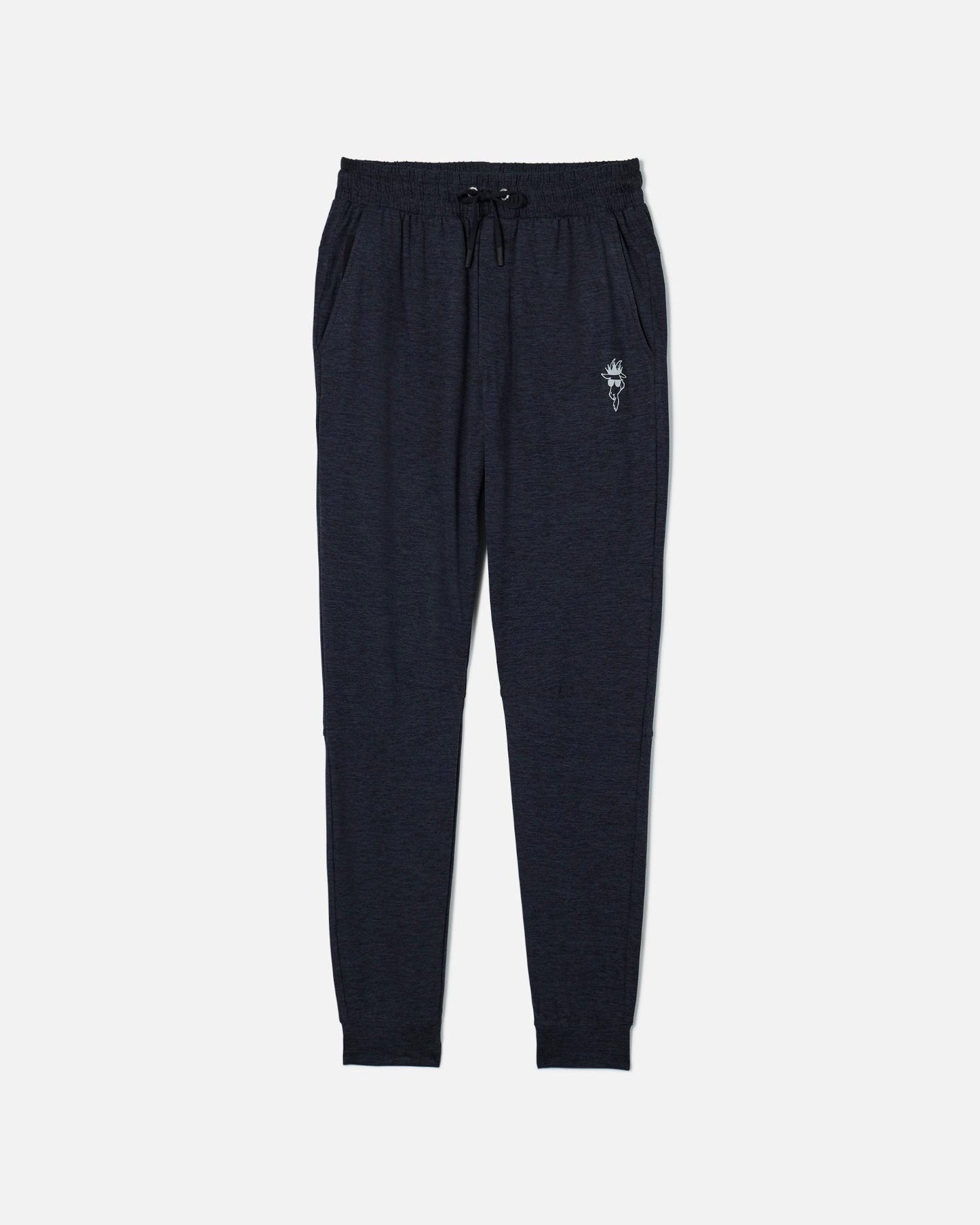 Front of black lightweight joggers#color_black