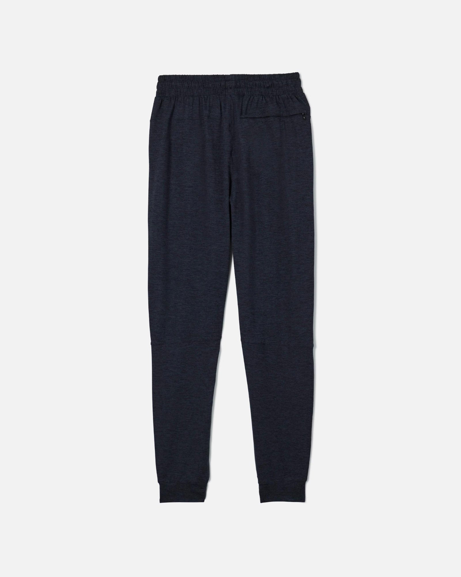 Back of black lightweight joggers#color_black