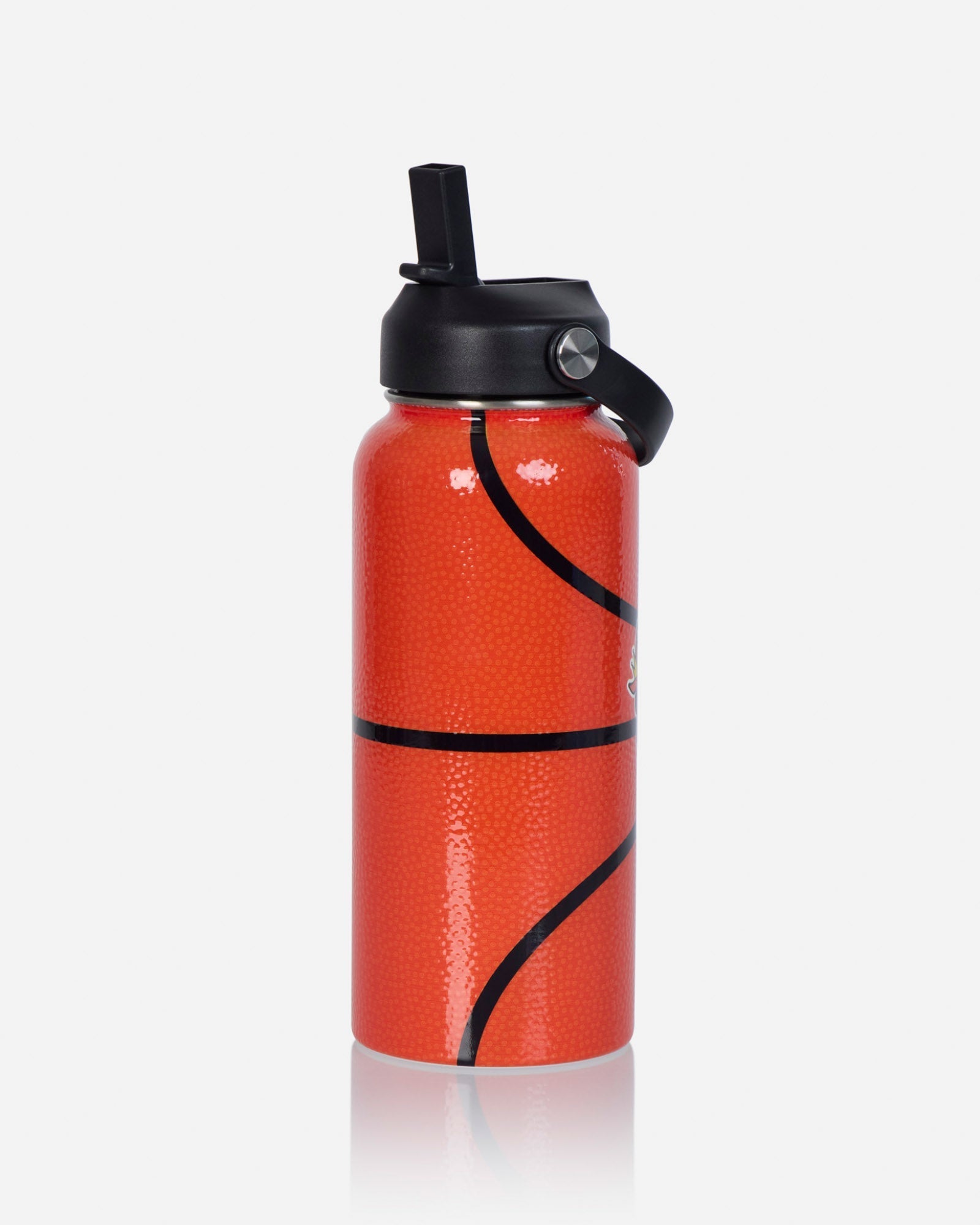 Basketball pattern water bottle