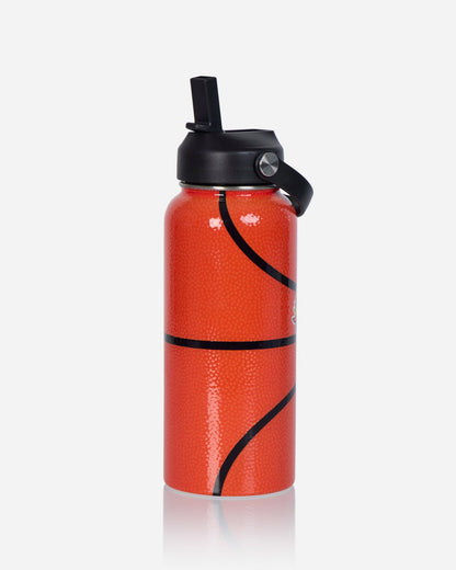 Basketball pattern water bottle