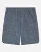 Gray camo patterned shorts on a white background#color_storm-gray-camo