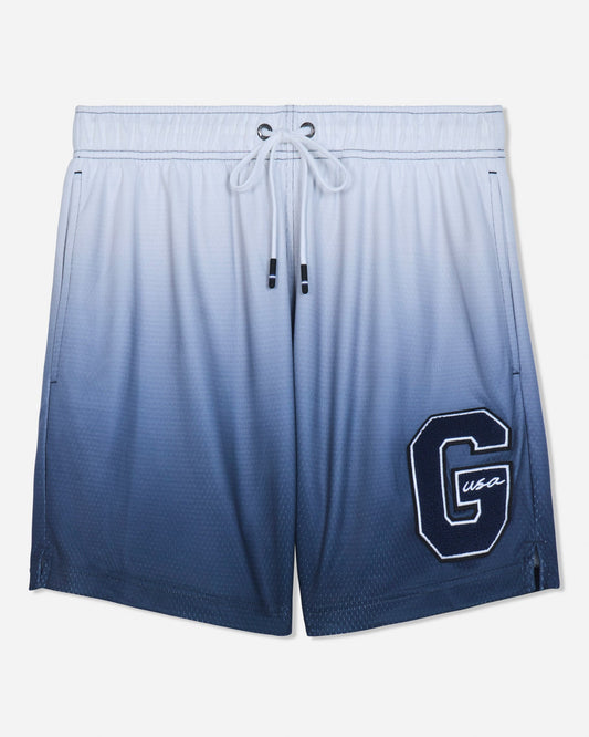 Front of navy fade mesh shorts#color_navy-blazer