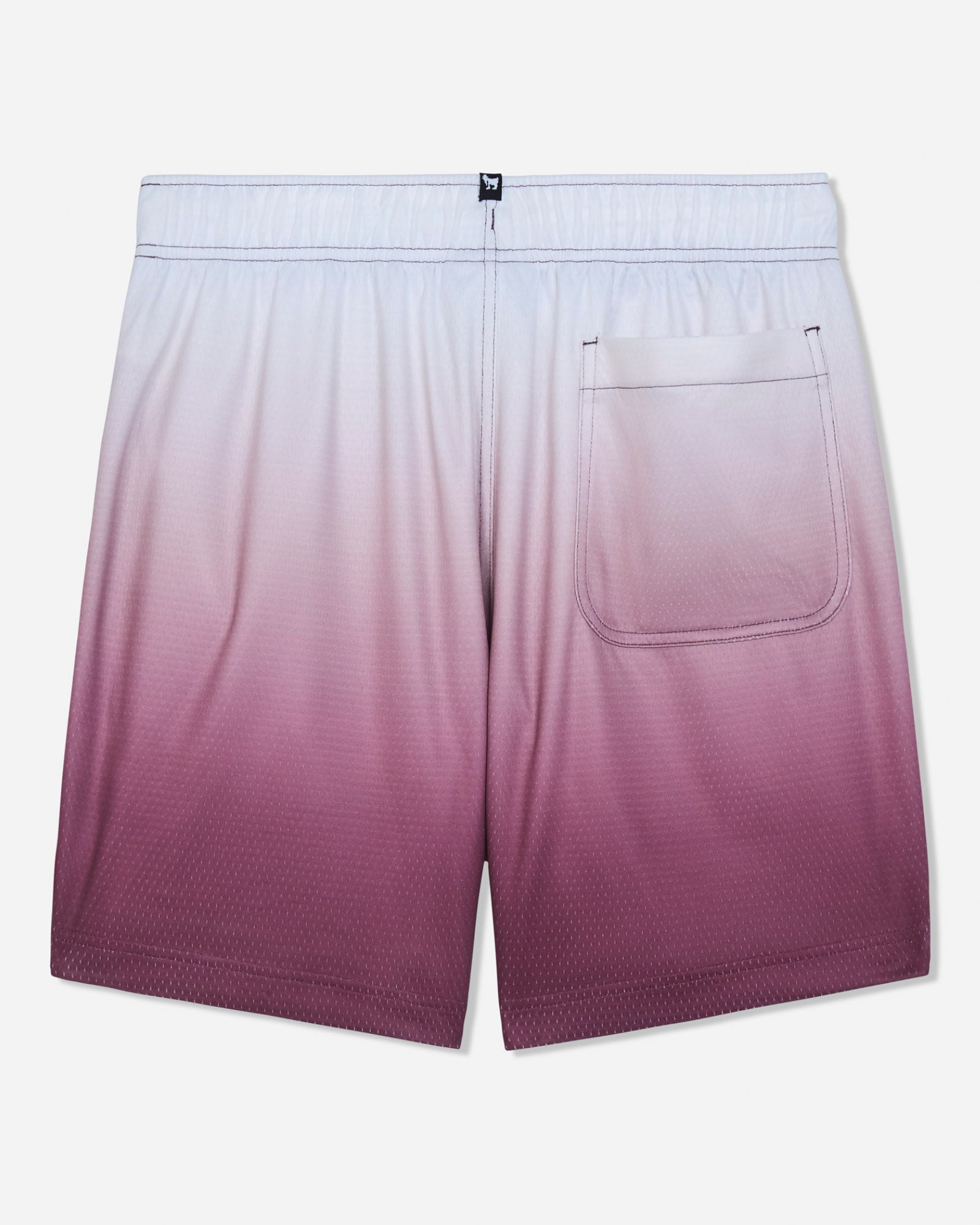 Back of maroon fade mesh shorts#color_windsor-wine