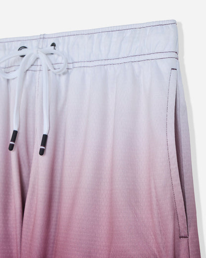 Close-up of pocket on maroon fade mesh shorts#color_windsor-wine