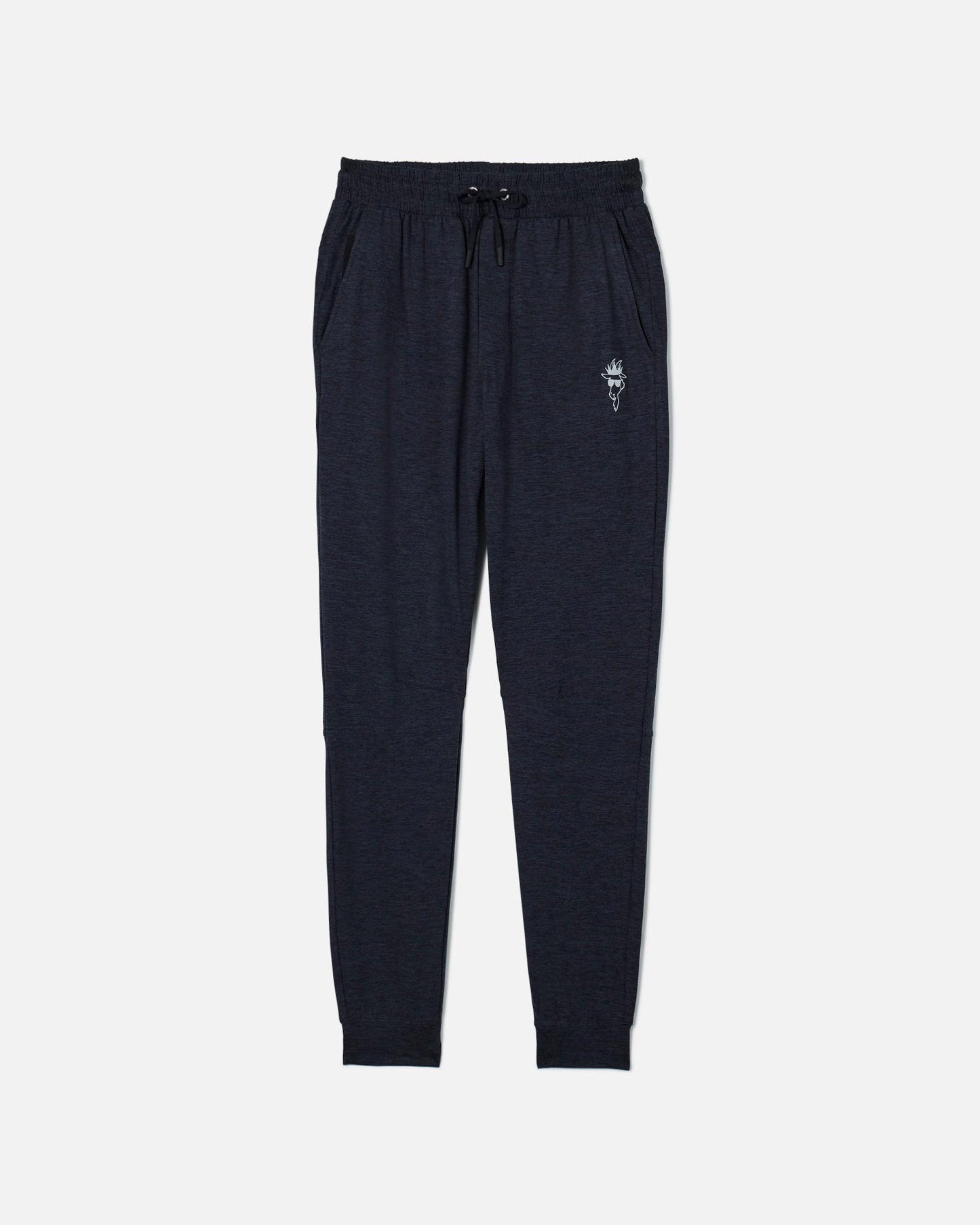 Front of black lightweight joggers#color_black