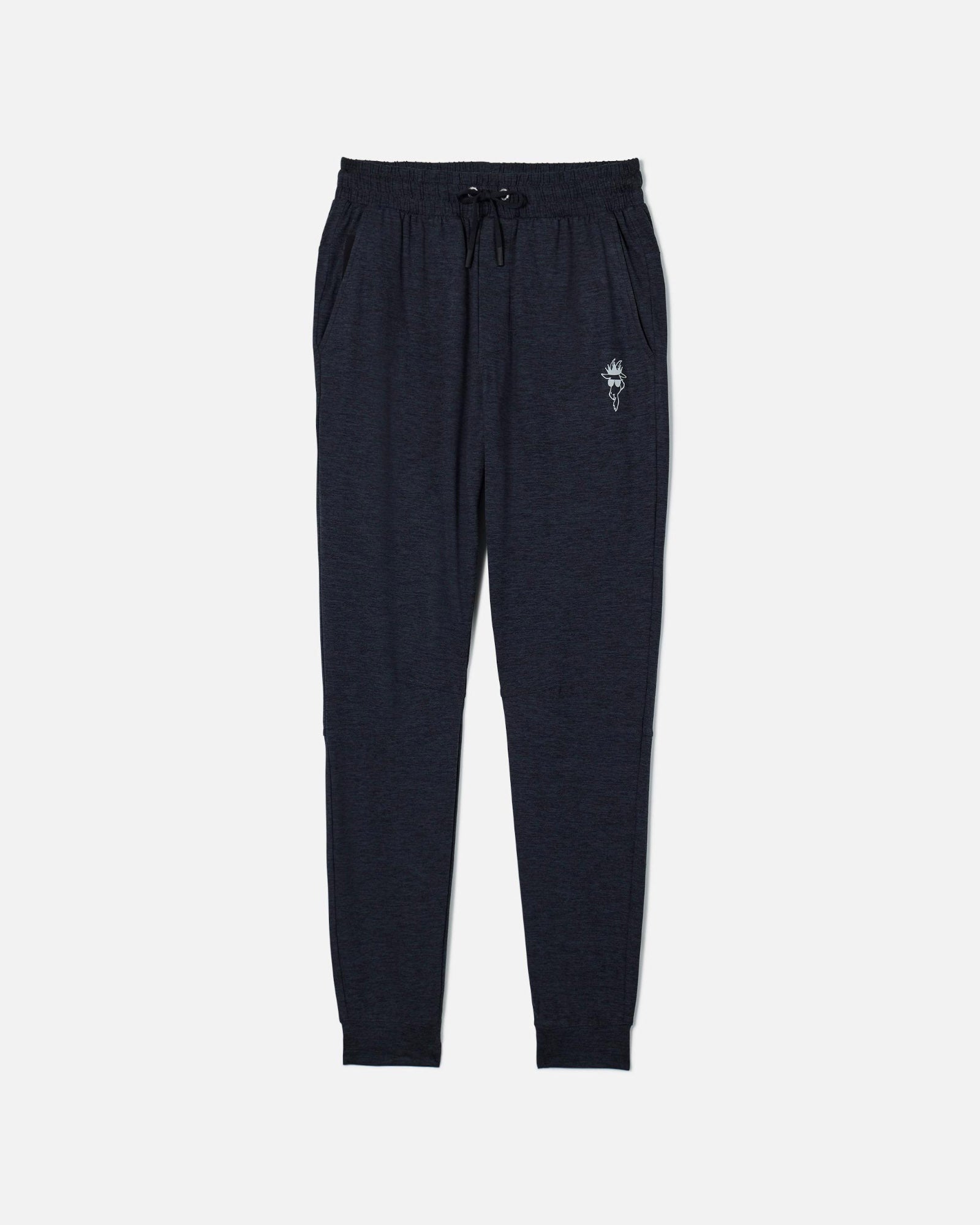 Front of black lightweight joggers#color_black