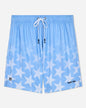 Front of carolina blue mesh shorts with a star pattern#color_carolina-blue