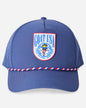 Head-on shot of the freedom athletic trucker hat