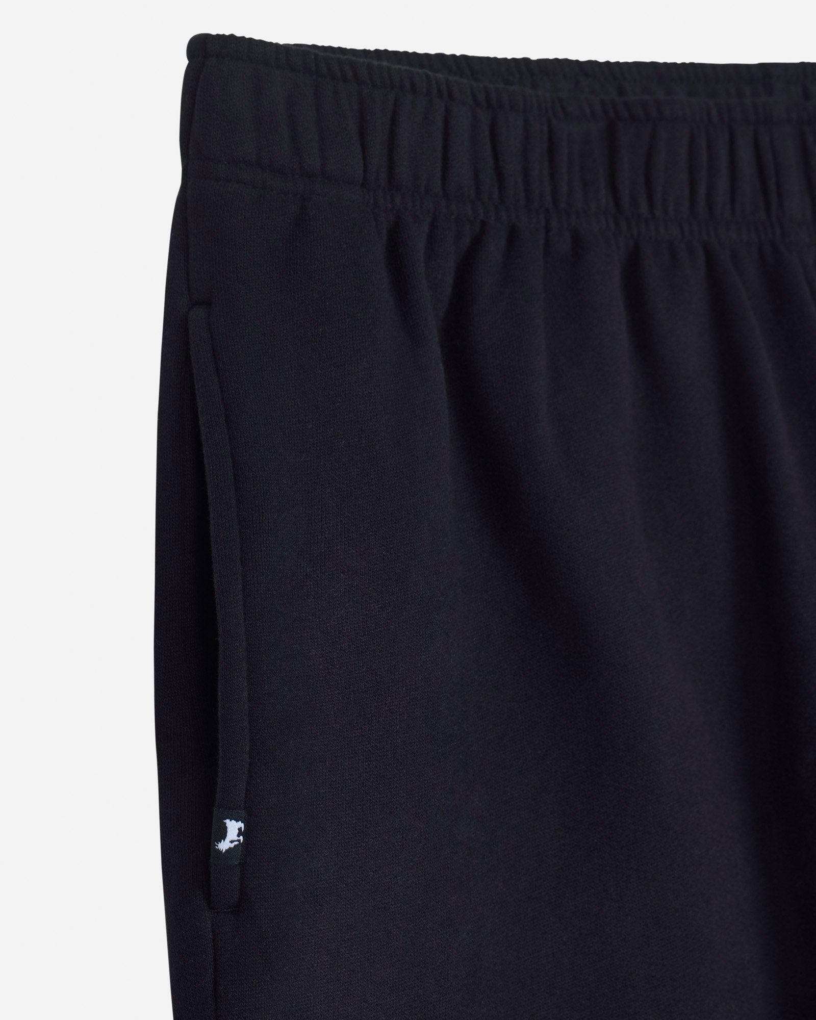 Close-up of pocket on black sweatpants#color_black