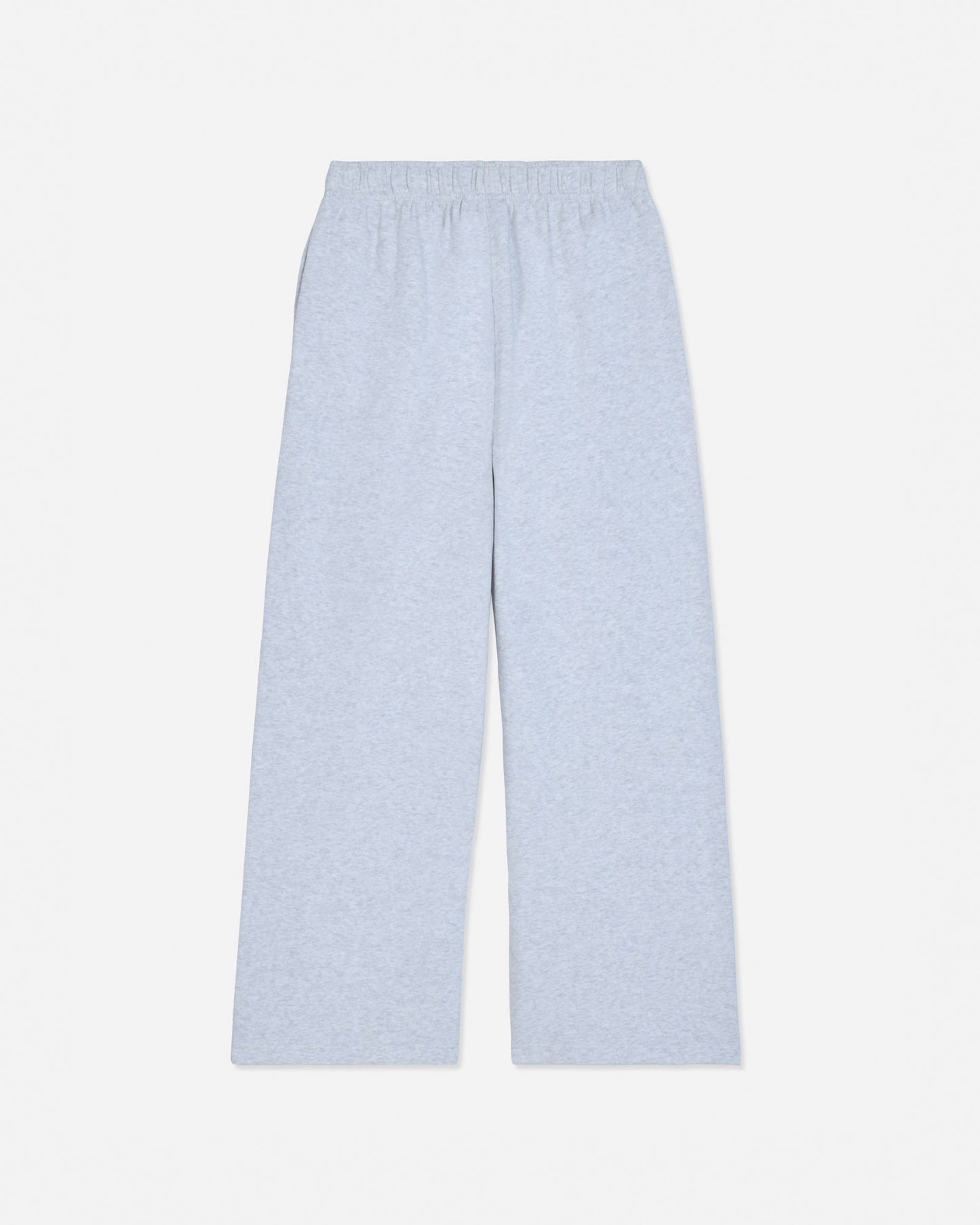 Back of gray heather wide leg sweatpants#color_pale-gray-heather