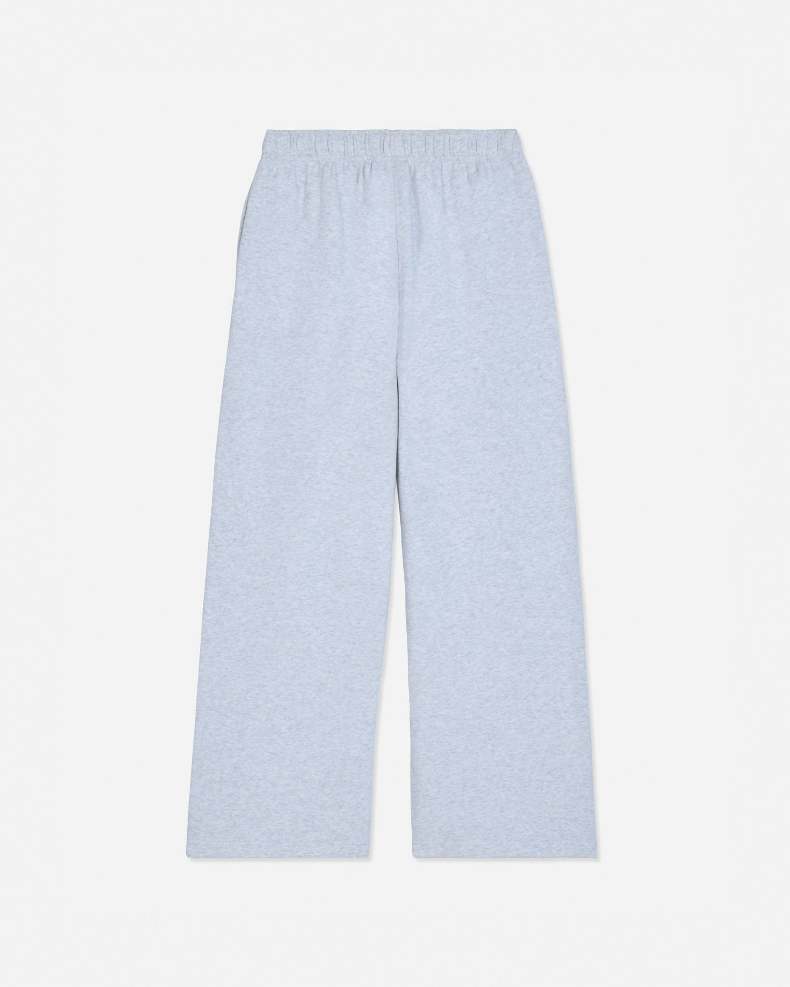 Back of gray heather wide leg sweatpants#color_pale-gray-heather