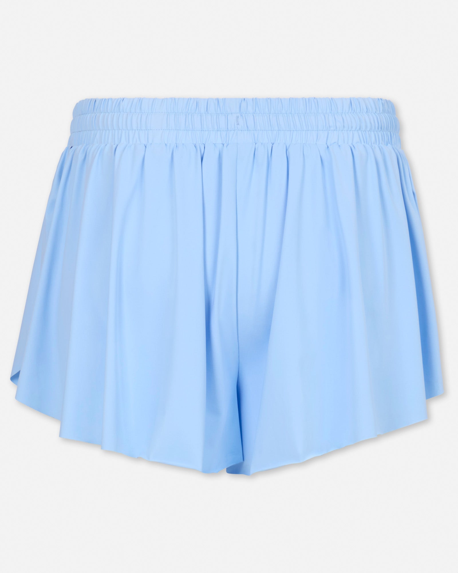 Back of women's carolina blue butterfly shorts#color_carolina-blue
