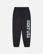 Dark gray sweatpants with 'GOAT USA' text on a light gray background#color_dark-gray