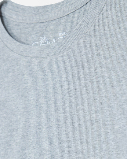 Close-up of gray ribbed tee#color_pale-gray