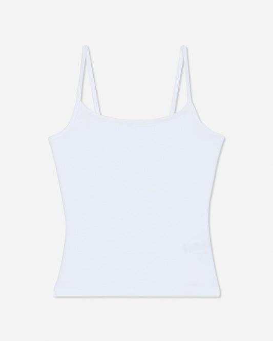 Front of white cami tank top#color_white