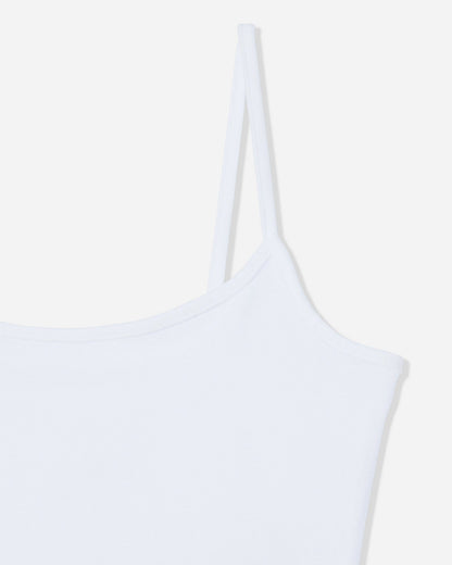 Close-up of front of white cami tank top#color_white