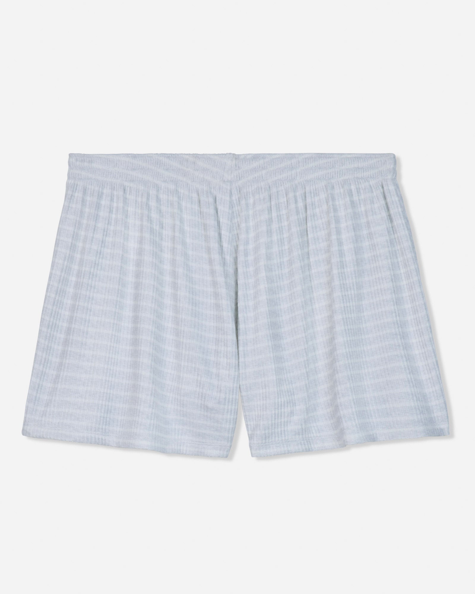 Back of gray pajama shorts#color_pale-gray-heather