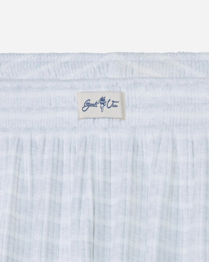 Close-up of gray pajama shorts#color_pale-gray-heather