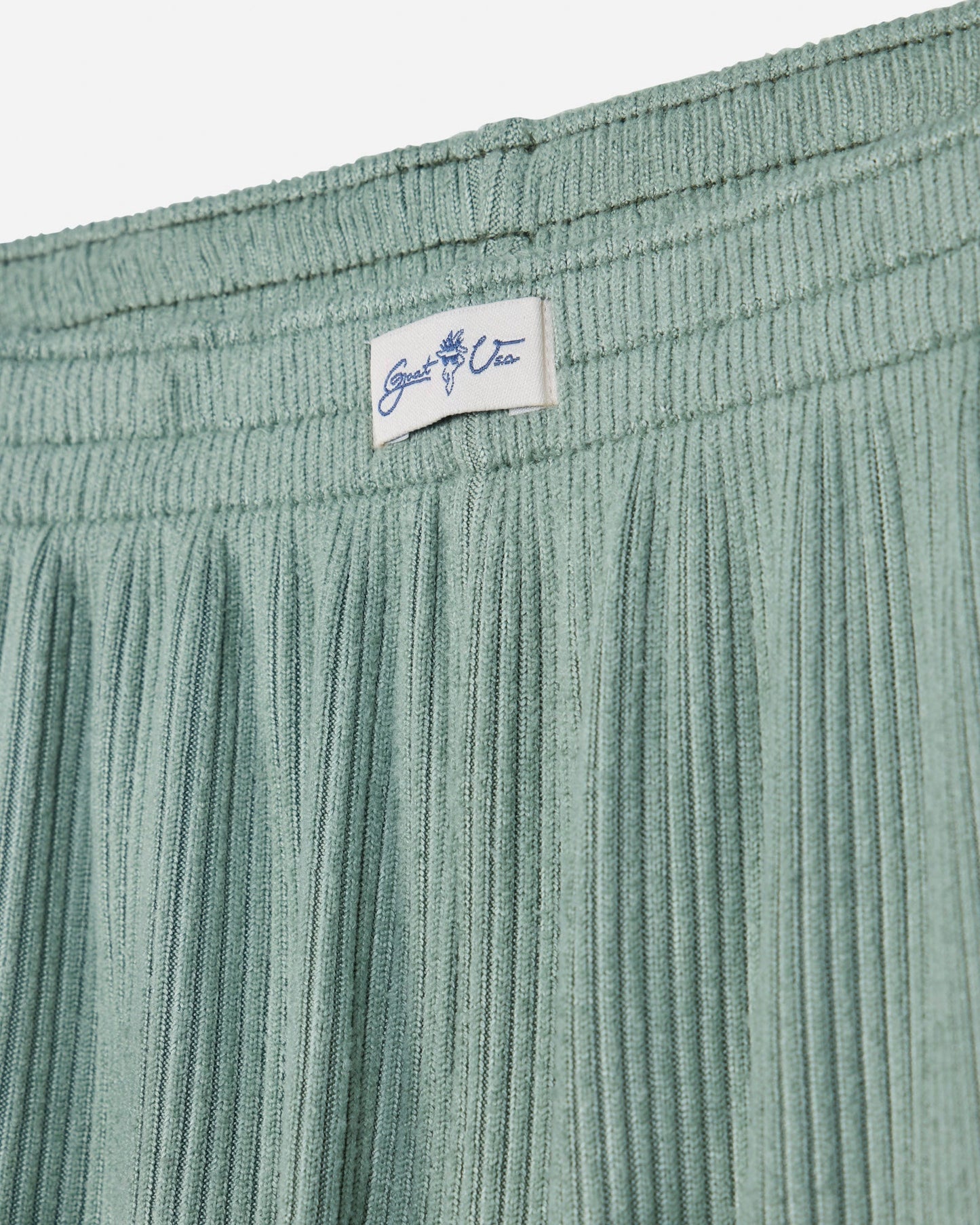 Close-up of steeped sage pajama shorts#color_steeped-sage