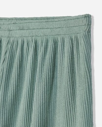 Close-up of waist of steeped sage pajama shorts#color_steeped-sage
