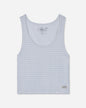 Front of pale gray heather pajama tank#color_pale-gray-heather