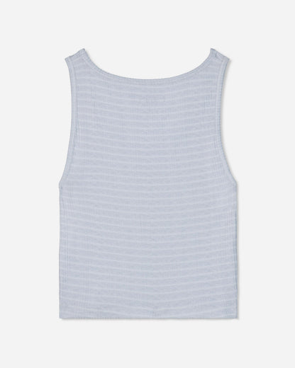 Back of pale gray heather pajama tank#color_pale-gray-heather