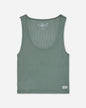 Front of steeped sage pajama tank#color_steeped-sage